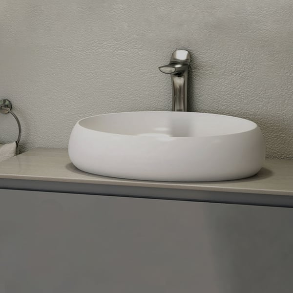 Νιπτήρας Cloud White Matt 58x40x15 cm Rak Ceramics